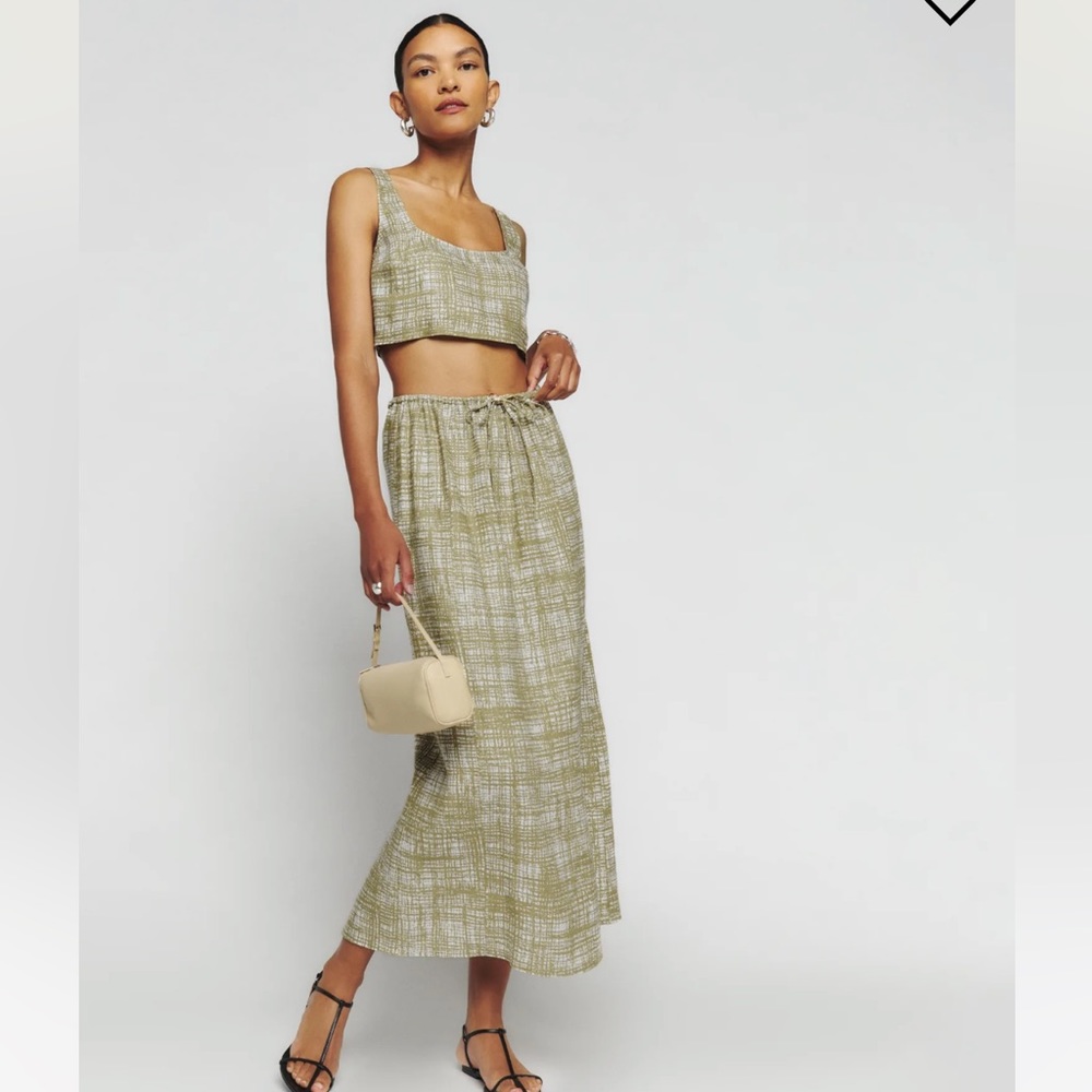 Reformation Amir Linen Two Piece Set